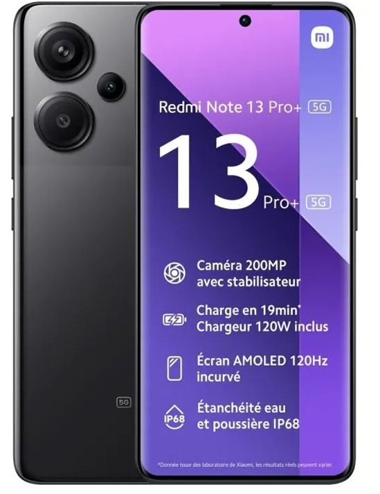 Redmi Note 13 Pro+ 5G Noir 12 GO + 512 GO