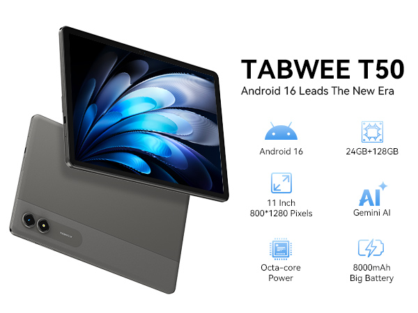 TABWEE T50 – 11" Android 16